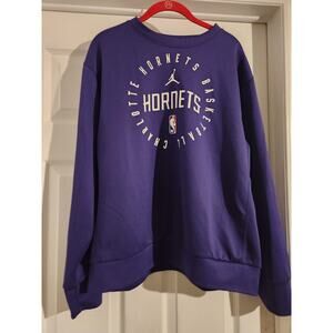 NBA Charlotte Hornets DriFit Sweatshirt Purple M